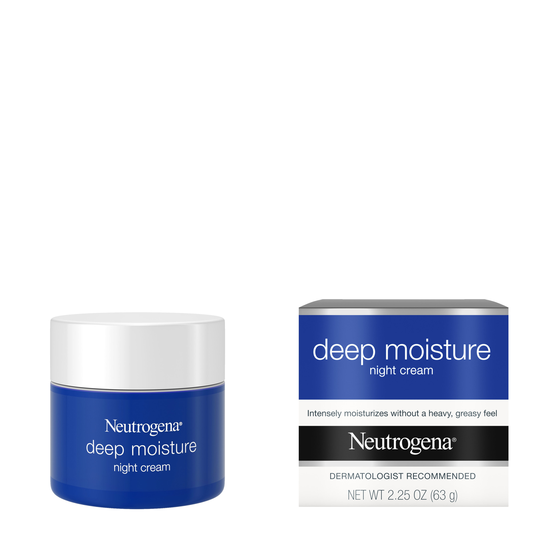 Neutrogena Deep Moisture Night Face & Neck Cream Moisturizer, 2.25 oz - image 3 of 10