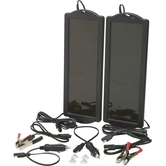 Ironton 12  Amorphous Solar Panels - Twin Pack, 1.5 Watts