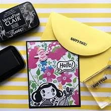 Tsukineko VersaFine Clair Bundle - Nocturne Black Versafine Clair Full-Size Inkpad with Versafine Clair Re-Inker and Trebbies Fine Detail Sticks