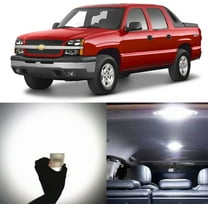 Alla Lighting 2pc Super Bright 6000K Xenon White 212-2 LED Bulbs for Interior Lights Festoon Dome Lights Lamps Replacement for 2007 2008 2009 2010 2011 2012 2013 Avalanche