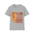 thumbnail image 2 of Lion and Sheep Thoughts Motivational Graphic Art, 2 of 5