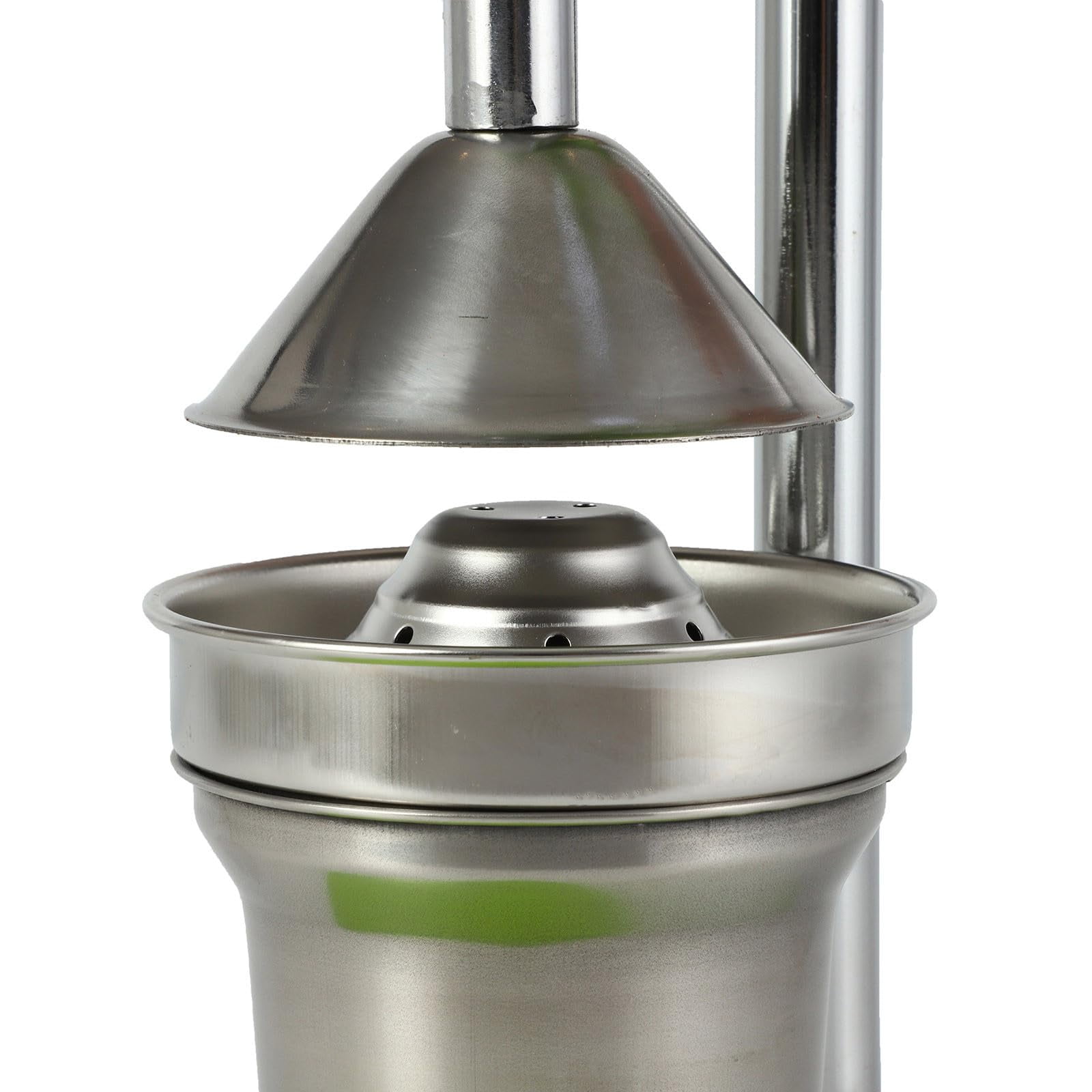 Manual Citrus Juicer, Heavy Duty Stainless Steel Lemon Orange Squeezer with Pulp Strainer, Non-Slip Base, Easy Clean Hand Press for Fresh Juice