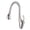 Brushed Nickel, variant on sumerain Kitchen Faucets with Pull Down Sprayer, High Arc Single Handle Stainless Steel Pull Out Kitchen Sink Faucet 1 Hole Chrome Finish
