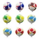 thumbnail image 3 of Yuarrent Portería de fútbol duradera de PVC para partidos amplios y competitivos, balones de fútbol, ​​entrenamiento de fútbol, Deportes y aire libre azul claro No. 4, 3 of 6