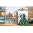 thumbnail image 2 of Ahgly Company Machine Washable Indoor Rectangle Transitional Deep Teal Green Area Rugs, 5' x 8', 2 of 7