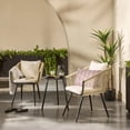 thumbnail image 2 of Bouclair Beige Outdoor Bistro Set, 2 of 10