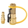 thumbnail image 2 of Gas Quick Connect Fitting, High Hardness Airtight Connection Precise Thread 1/4 Inch Gas Shutoff Valve  for Picnic, 2 of 7