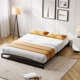thumbnail image 2 of Cama Queen de Metal con Base de Plataforma de 6 Pulgadas – Estructura Robusta de Perfil Bajo en Negro, Base Silenciosa Antideslizante, Sin Somier, Fácil de Montar, para Dormitorio Principal o Habitaci, 2 of 8