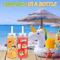 thumbnail image 5 of 12 14oz Plastic Mason Jar Bottles With Straws Lids Clear Cute Reusable Drinking Cups And Summer Stickers For Water  Tea Juice Beer Hawaiian Beach Party Supplies, 5 of 7