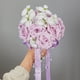 thumbnail image 1 of Ramo de novia BLESIY con rosas artificiales Púrpura claro, 1 of 8