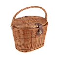 thumbnail image 2 of Sonducket Cesta delantera de bicicleta, cesta de mimbre para Picnic con tapa, asa de transporte, cesta de la compra Ciclismo, 2 of 6