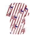 thumbnail image 5 of Fiudx Liquidación de Ahorros de Verano Blusa de Manga Corta a La Moda para Mujer, Camiseta Estampada, Top Informal, 5 of 5