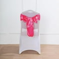 BalsaCircle 20 Fuchsia Satin Chair Sashes Bows Ties Wedding Decorations ...