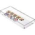 thumbnail image 6 of iDesign Linus Plastic Kitchen Drawer Organizer for Silverware, Spatulas, Cutlery, Gadgets, Office Supplies, Cosmetics, 6" x 15" x 2" - Clear, 6 of 7