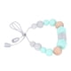 thumbnail image 4 of Collar de dentición masticable para bebé, de silicona suave, con cuentas de colores brillantes, juguete para dentición infantil, color verde menta, 4 of 14