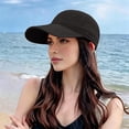 thumbnail image 2 of Women's Baseball Cap Breathable Mesh Versatile Summer Outdoor Sun Baseball Cap Wide Brim Hats for Women Black, 2 of 4
