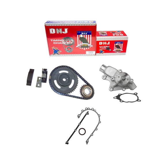 DNJ TK1122WP Timing Chain Kit with Water Pump Fits Cars & Trucks 94-02 Dodge 2.5L L4 OHV 8V