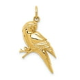 thumbnail image 1 of 14k Yellow Gold Parrot Necklace Charm Pendant Bird, 1 of 8