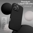 thumbnail image 4 of for iPhone 16 Pro Max Case, Liquid Silicone Case with Camera Protection Soft Gel Rubber Cover with Microfiber Lining Shockproof Protective Phone Case for iPhone 16 Pro Max 6.9", Light Brown, 4 of 5