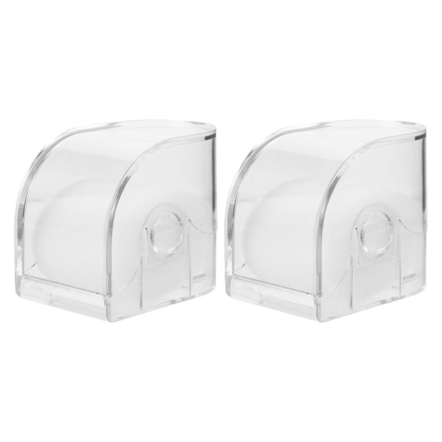 SHISUYAN 2pcs Transparent Watch Box Men Small Clear Acrylic Storage Case Watch Organizer Holder Watch Box Stand Display Holder