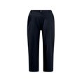 thumbnail image 4 of biudgviw Capri Pants for Women High Waisted Cropped Pants Cuffed Hem Solid Color Straight Leg Summer Linen Pants with Pockets, 4 of 4