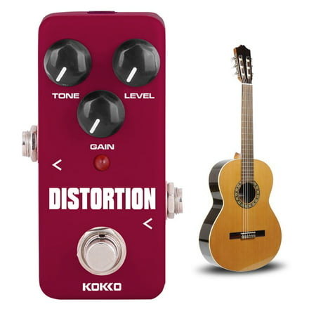 Distortion Guitar Pedal-Fitbest Distortion Guitar Pedal Mini Guitar Effect Pedal Electric Guitar True Bypass-Wine (Best Distortion Pedal For Tube Amp)