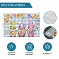 thumbnail image 6 of Spring Floral Gnomes Placemats Set of 8, Watercolor Flowers Butterflies Blue Plaid Placemats for Dining Table, Place Mats for Kitchen Tabletop, Waterproof Wipeable Dining Table Mats Set, 6 of 9