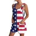 thumbnail image 2 of Haivin Romper for Woman with Pockets and Independence Day Print for Summer, Casual and Holiday Use, 2 of 7