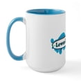 thumbnail image 2 of CafePress - Lewes Beach DE Surf Design Large Mug - 15 oz Ceramic Large White Novelty Mug, 2 of 4