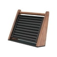 thumbnail image 4 of fenteer Rings Display Stand Tray Wood Earrings Studs Storage Holder for Rings Retail Black, 4 of 8