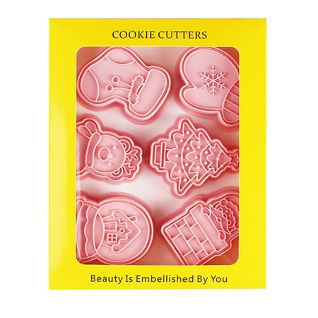 

Cookie Moulds Christmas Biscuits Mould 3d Stereoscopic Frosting Cookie Flipping Press Type Household Suit Baking And Pressing Mould