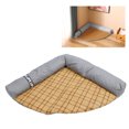thumbnail image 1 of Estera de Enfriamiento triangular para mascotas, almohadilla de enfriamiento antideslizante, Estera para dormir de verano lavable desmontable con almohada elevada para cajas de, 1 of 7