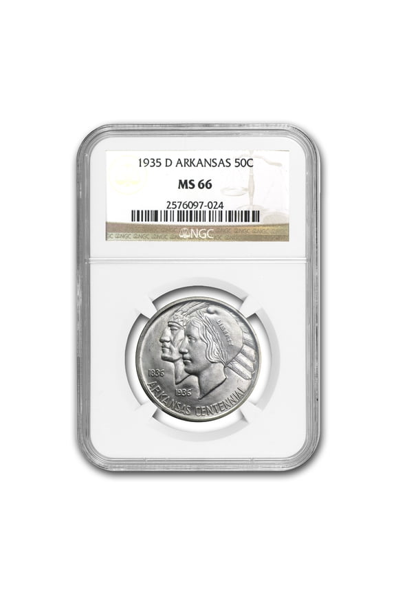 1935-D Arkansas Half Dollar MS-66 NGC