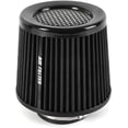 thumbnail image 1 of 76mm 3 inch High Flow Round Tapered Cone Air Intake Top Filter Design Air Intake Cone Filter 163mm tall Black, 1 of 7