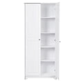thumbnail image 5 of IVV Wardrobe, 72"H Freestanding Cabinet, White Pantry Cabinet with Adjustable Shelf and 2 Doors, for Entryway Bedroom Kitchen Living Room Dining Room, 5 of 10