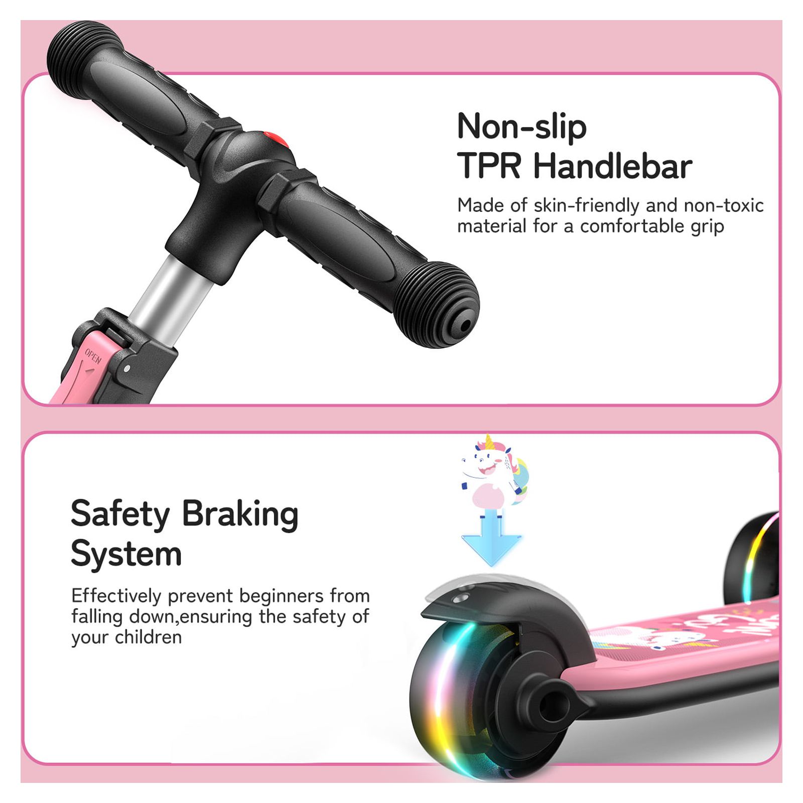 Besrey 3-Wheel Kick Scooter for Kids photo 6