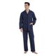 thumbnail image 2 of Apparonia Conjunto de Pijamas para Hombre Pijamas de Algodón con Cuello con Muescas para Hombre Ropa de Dormir de Manga Larga para Hombre con Bolsillos y Parte Delantera Fly Burdeos Negrita XXL, 2 of 7