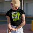 thumbnail image 2 of Born to Golf Forced to Work, Enthusiast Quote with a Ball & Golf Player, Golfing or Golfer Themed Merch Gift, Navy Blue T-Shirt, Large, 2 of 5