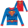 thumbnail image 4 of DC Comics Justice League Batman Superman The Flash Cosplay Pajama Shirts Pants Toddler to Big Kid, 4 of 5