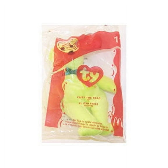 TY McDonald's Teenie Beanie - #11 FRIES the Bear (2004) (4.5 inch)