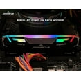thumbnail image 4 of Timetec Pinnacle Konduit RGB 64GB KIT(2x32GB) DDR4 3200MHz PC4-25600 CL16-18-18-38 XMP2.0 Overclocking 1.35V Compatible for AMD and Intel Desktop Gaming PC Memory Module RAM - Black, 4 of 9