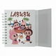 thumbnail image 2 of Libreta de tapa dura laminado liso con espiral metálico en la lateral con solapa protectora, L A B U B U color blanco, 2 of 4
