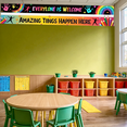 thumbnail image 7 of LUUFILx Welcome Banner Classroom Decoration Colorful Inspirational Backdrop Party Supplies School Event Decor Positive Message Banners Fun Celebration Background, 7 of 7
