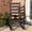 Black, variant on FURRYFECTION Outdoor Rocking Chair Set of 2 with High Ladder Back,HDPE Plastic Porch Rocker Chairs for Patio,Garden,Lawn,Balcony,Black