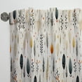 thumbnail image 3 of Designart "Minimalist Fern Serenity II" Fern Beige Curtain 1 Panel, 3 of 6