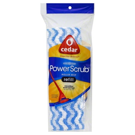 o cedar microfiber power scrub roller mop refill