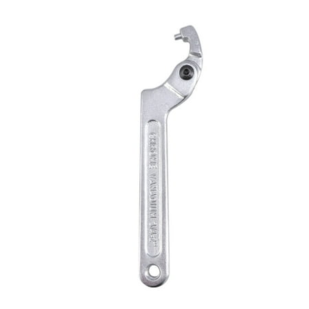 

Adjustable Metric Wrench Vanadium Steel C Spanner Garage Hand Tool - 19-51 Round Head (Silver)