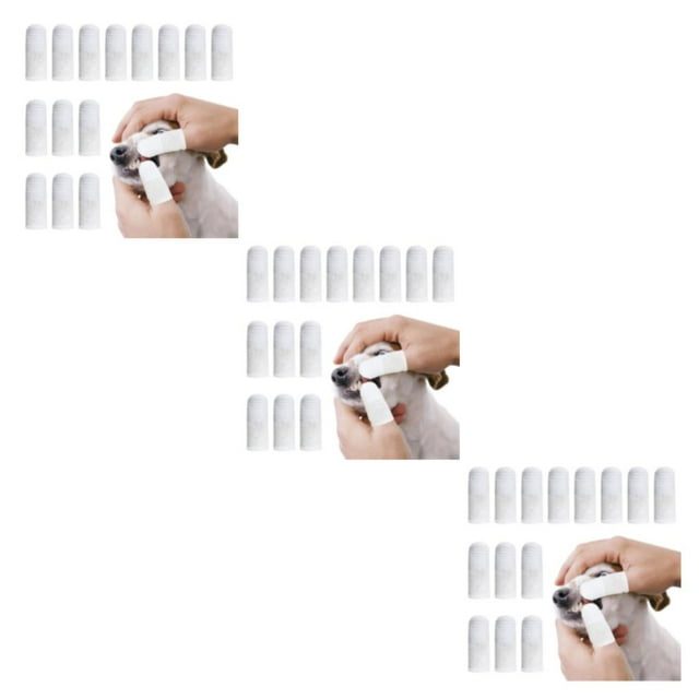 serony 14piece Non-toxic Dog Toothbrush Safe Ingredients All Round Clean Flexible Finger Cots Toothbrush 3Set