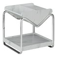 thumbnail image 4 of Furniture of America Ovan Open Design 1-Shelf Wood White Marble End Table, 4 of 5