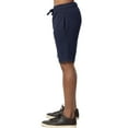thumbnail image 3 of Men's Cotton Lightweight Terry Shorts with Pockets, Sweat Shorts, Navy S, 1 Pack, 3 of 4